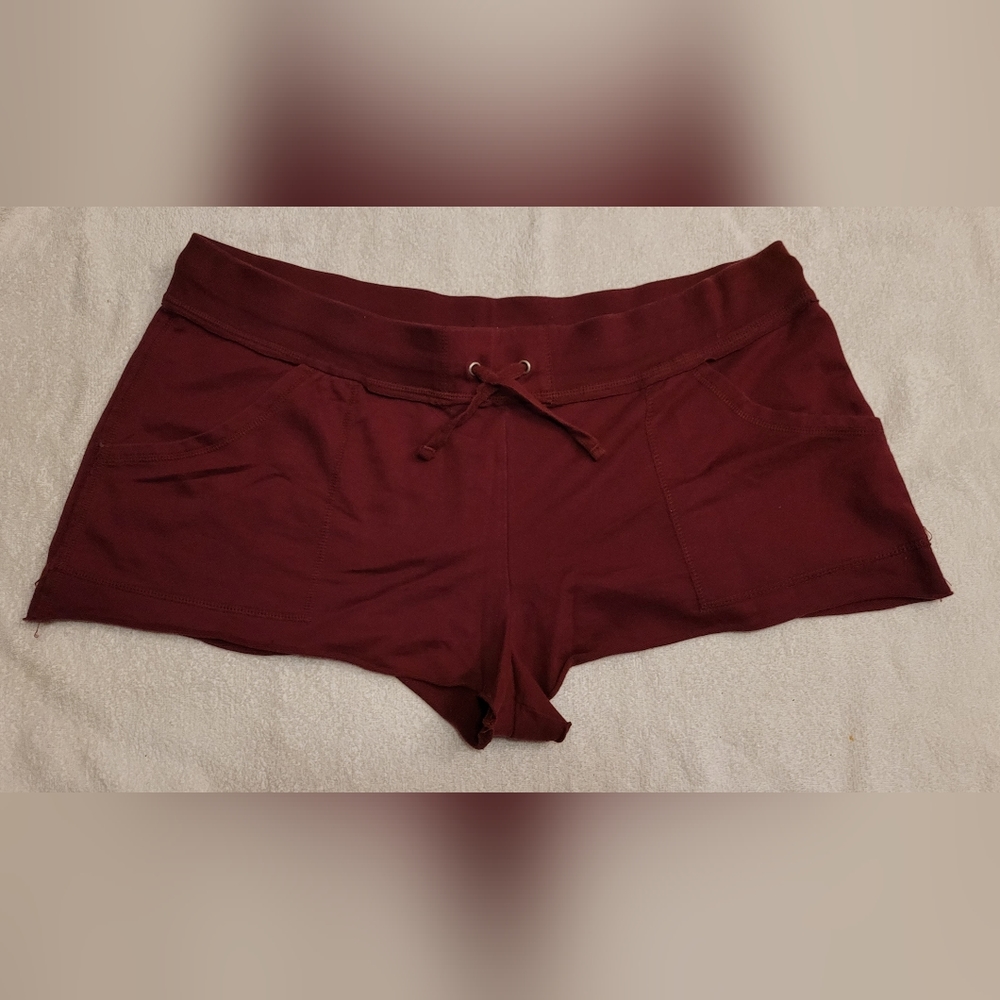 No Boundries Sleepwear Burgundy Shorts